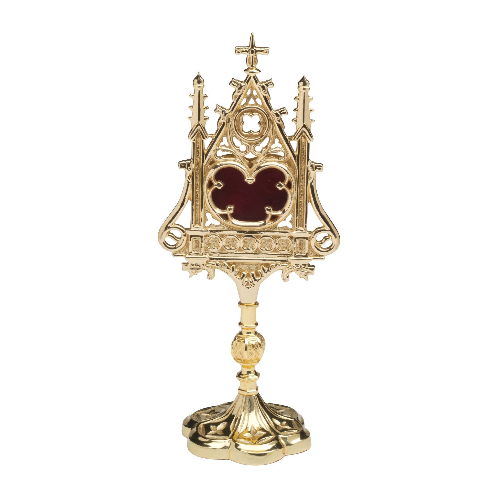 Reliquiario dorato H 32 cm