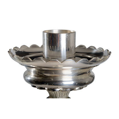 Candeliere placato argento H 50 cm