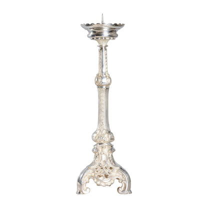 Candeliere placato argento H 50 cm