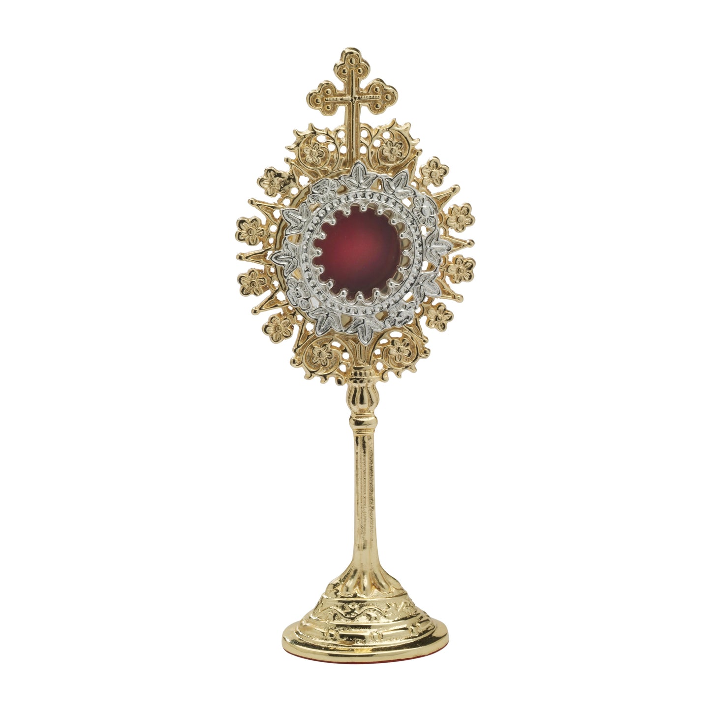 Reliquiario dorato H 19,5 cm