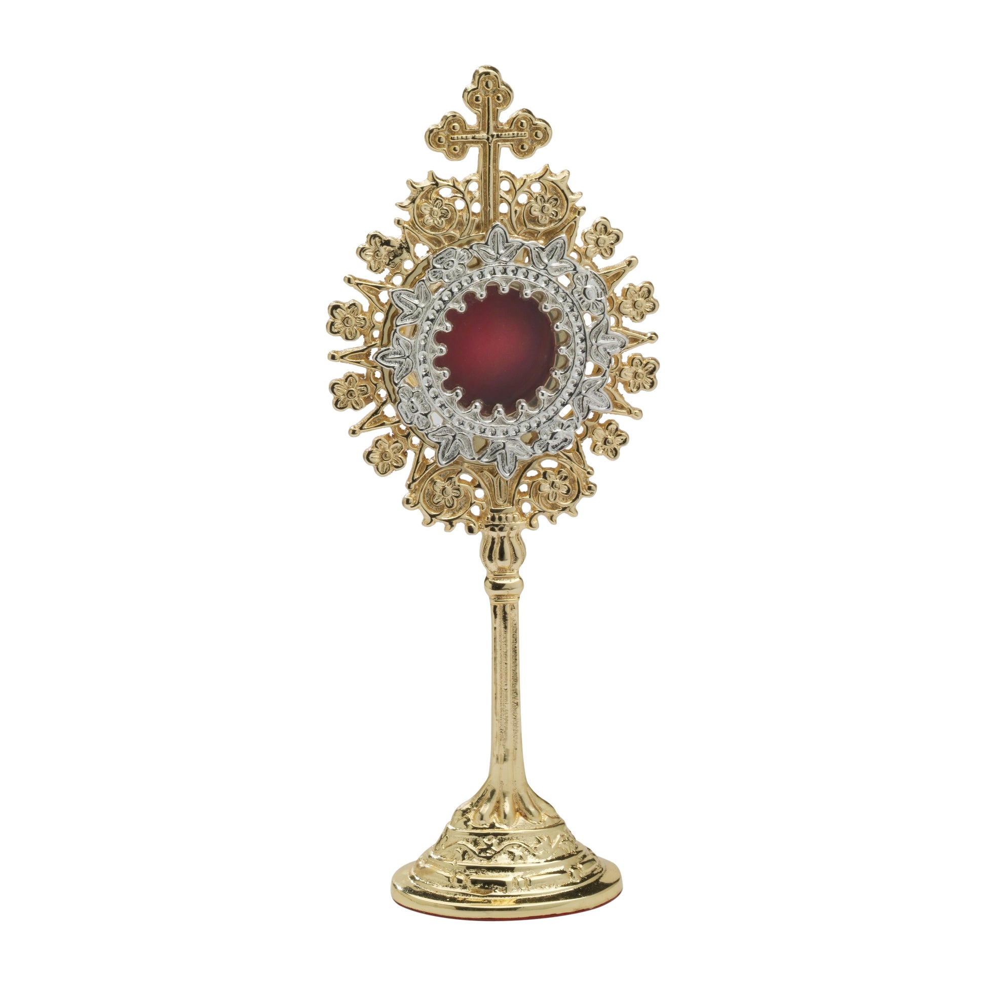 Reliquiario dorato H 19,5 cm