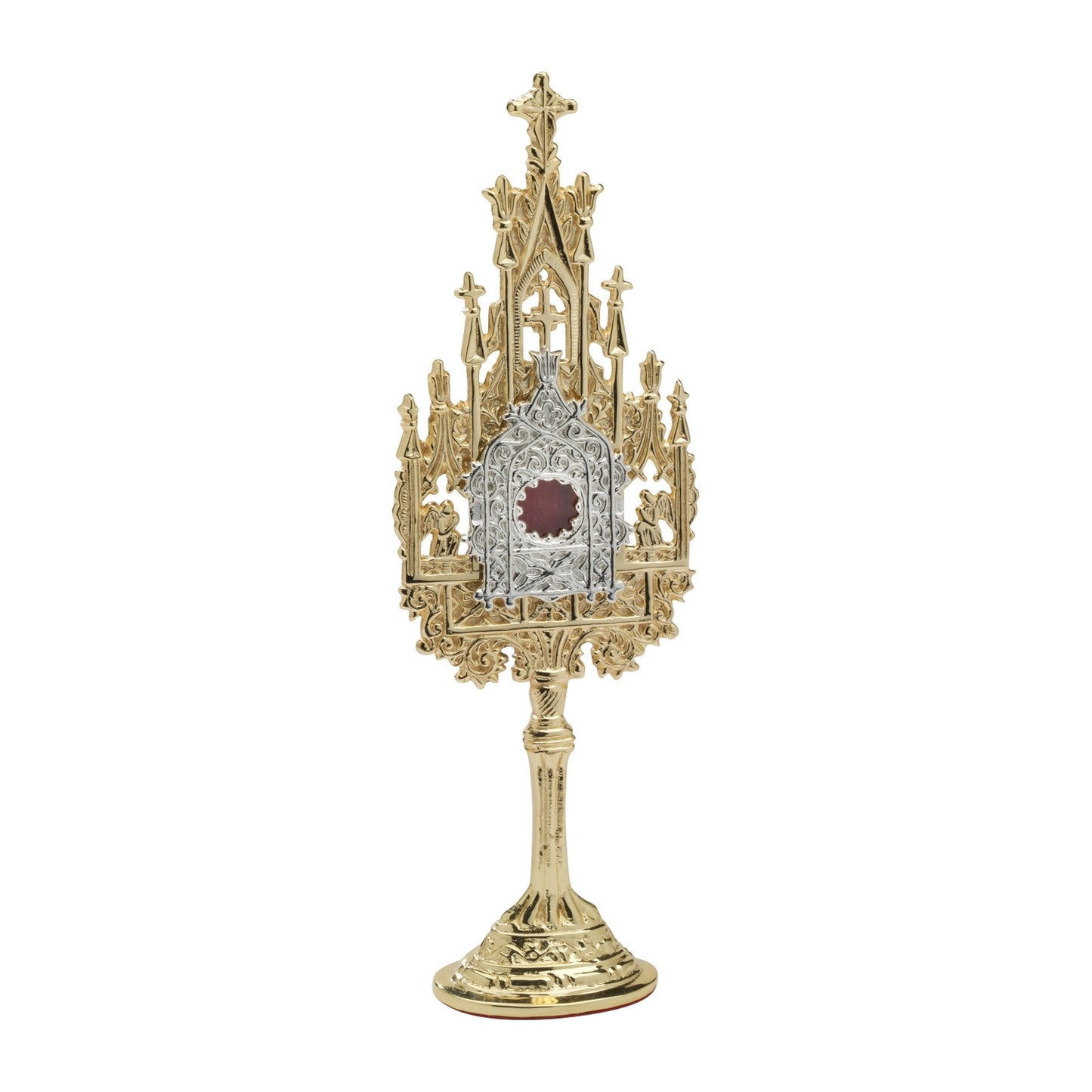 Reliquiario dorato H 22,5 cm