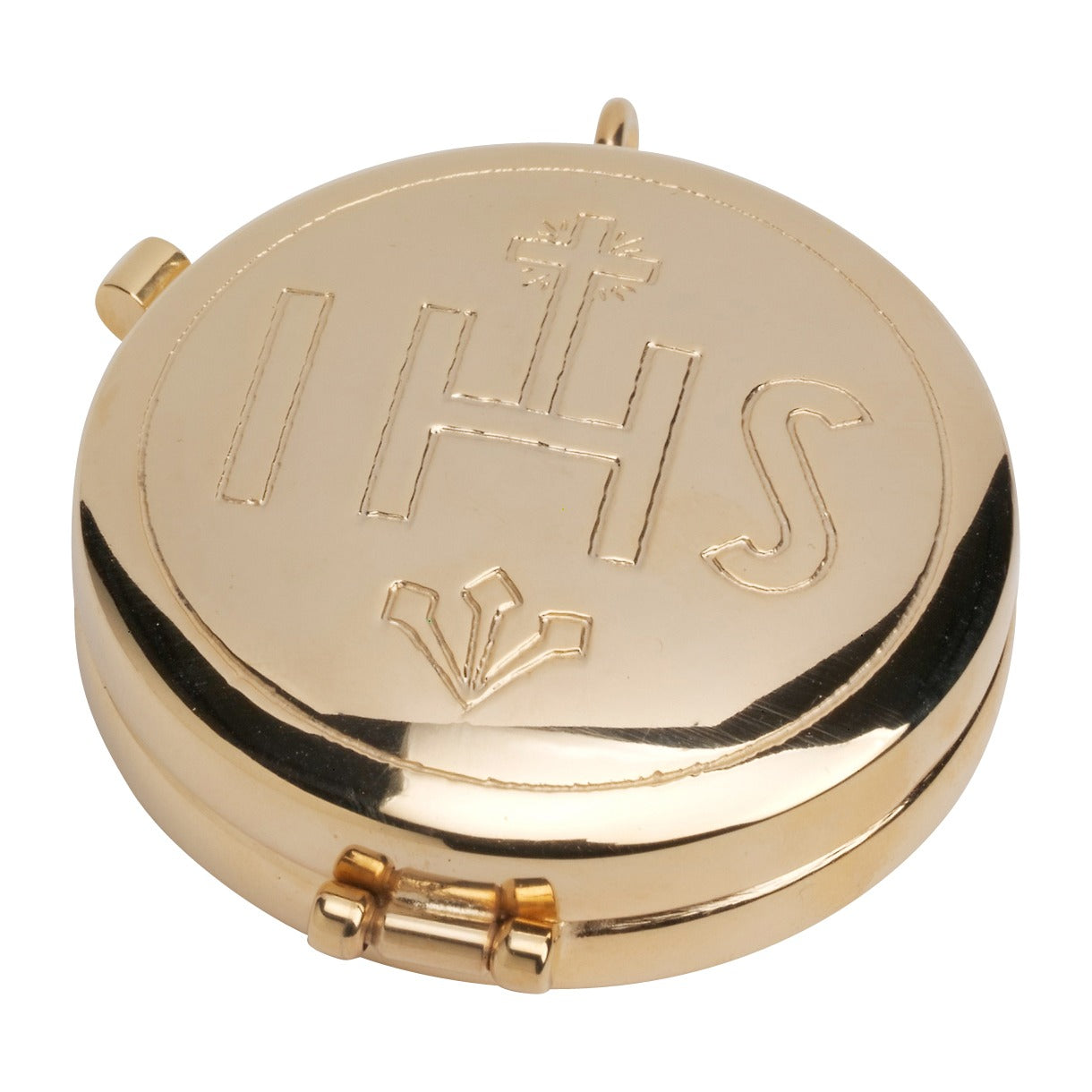 Pisside "IHS" dorato D 5,5 cm