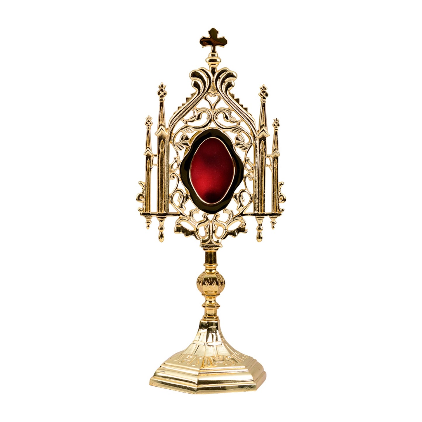 Reliquario dorato H 35 cm