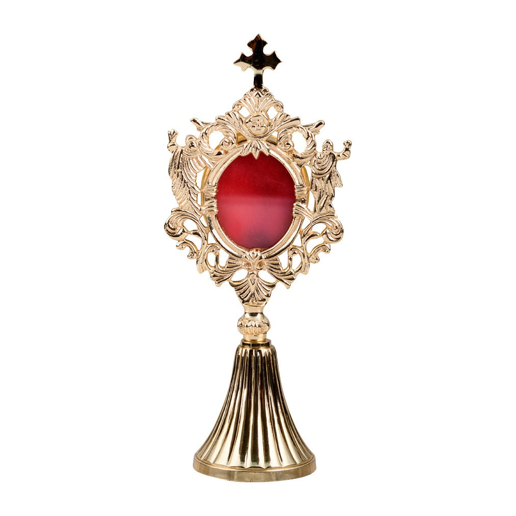 Reliquiario dorato H 22 cm