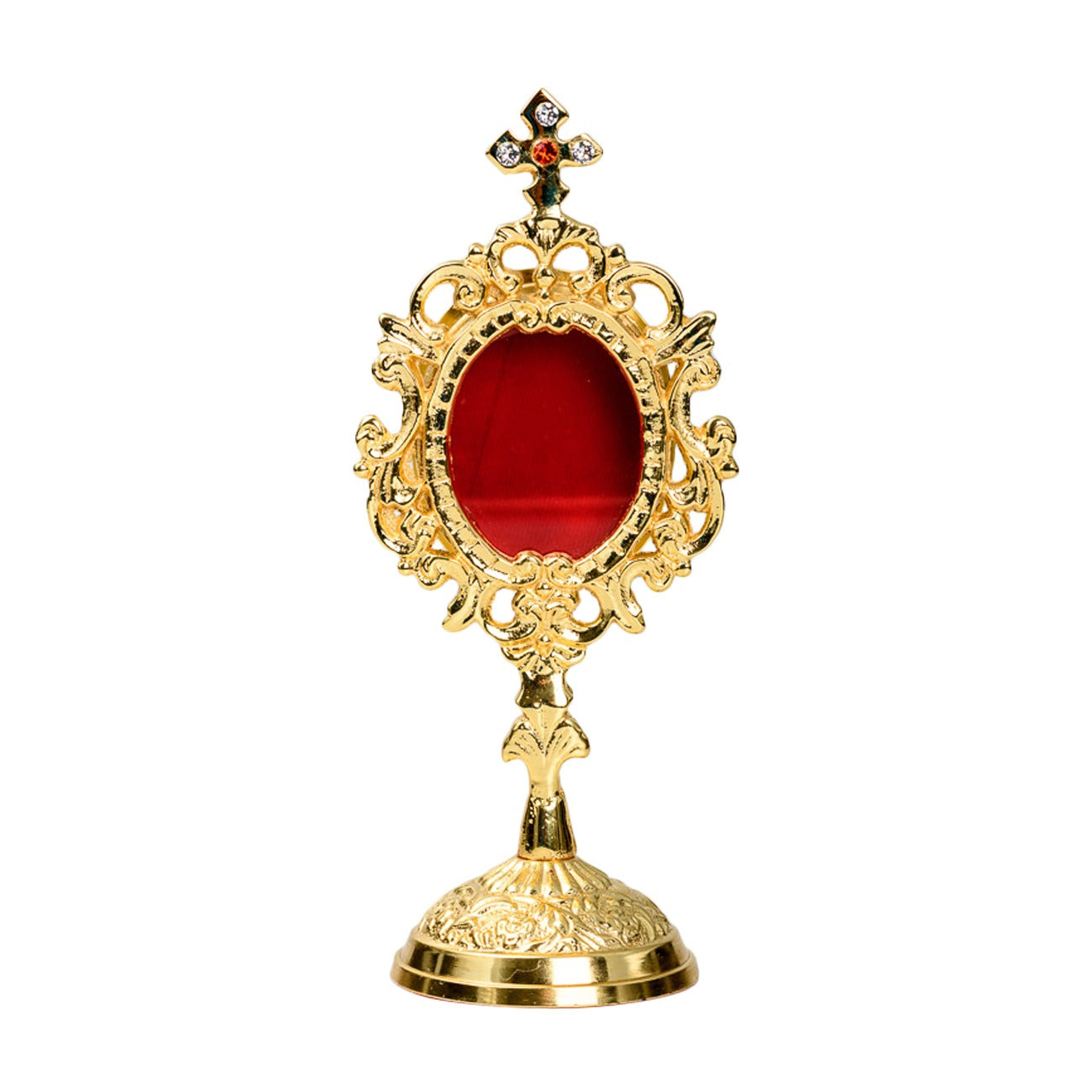 Reliquiario dorato H 18 cm