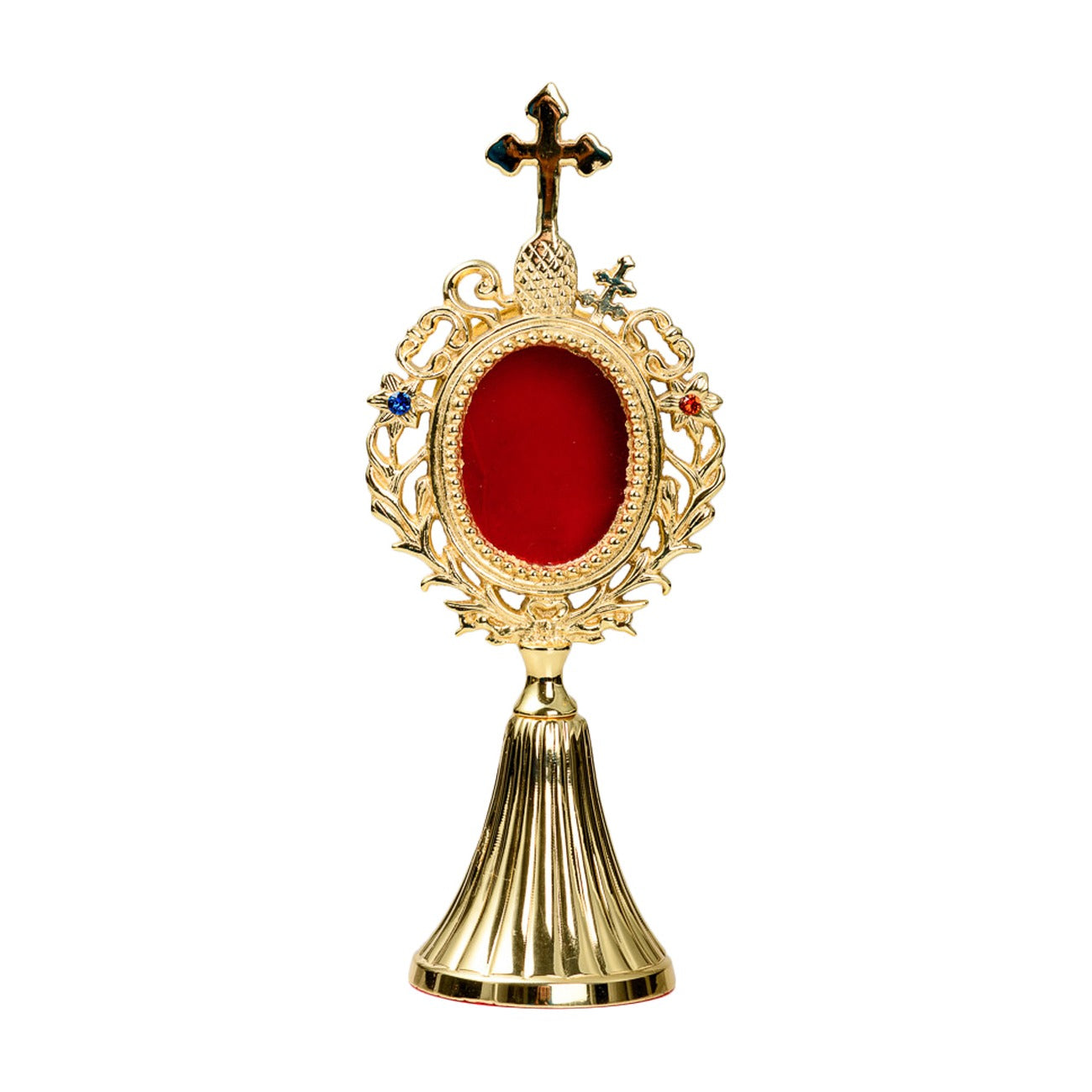 Reliquiario dorato H 21 cm