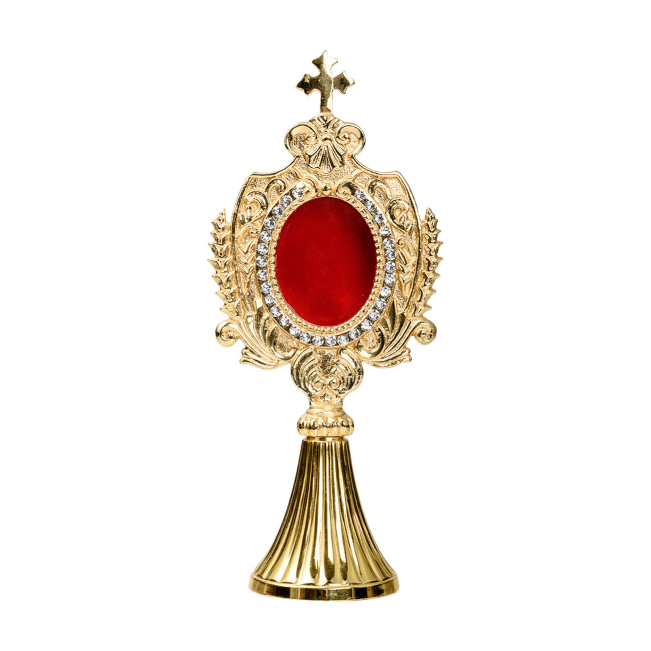 Reliquiario dorato H 22 cm