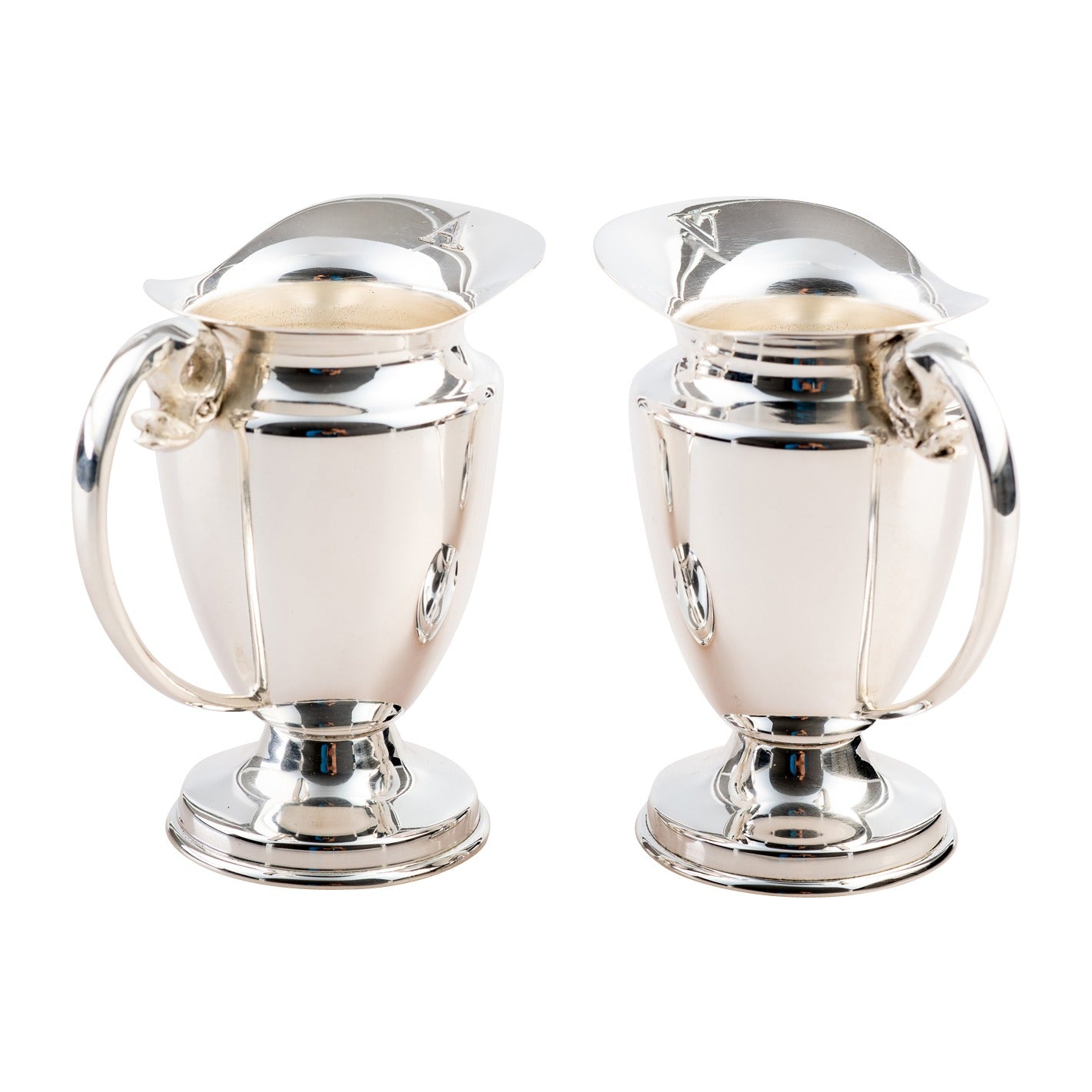 Ampolle vino acqua placcato argento H 9 cm
