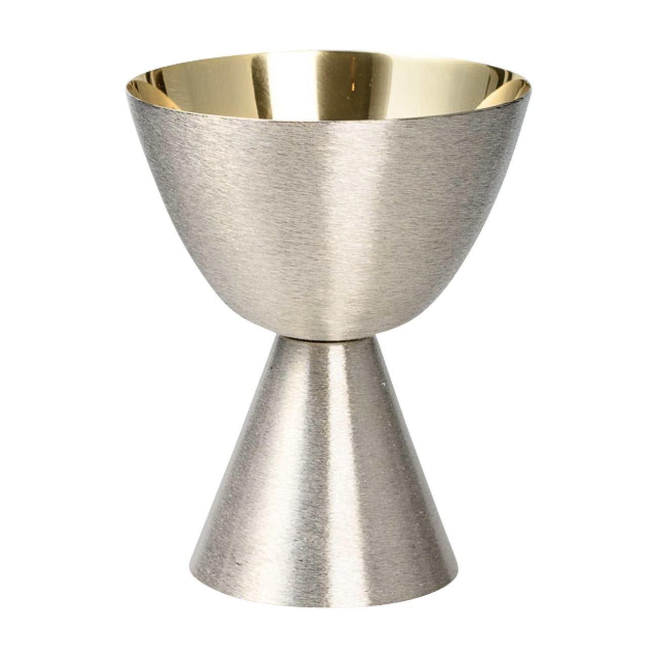 Calice placcato nickel, dorato H 15 cm
