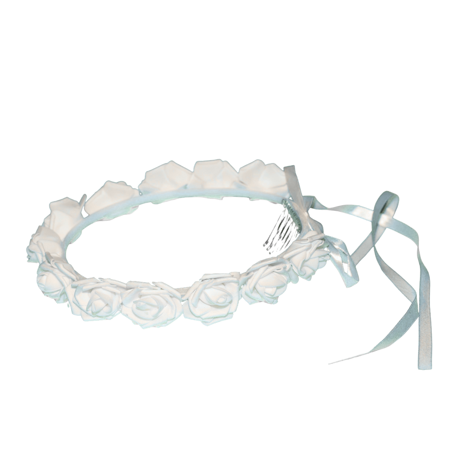 Coroncina con Rose Senza Pettinino Diametro 22CM