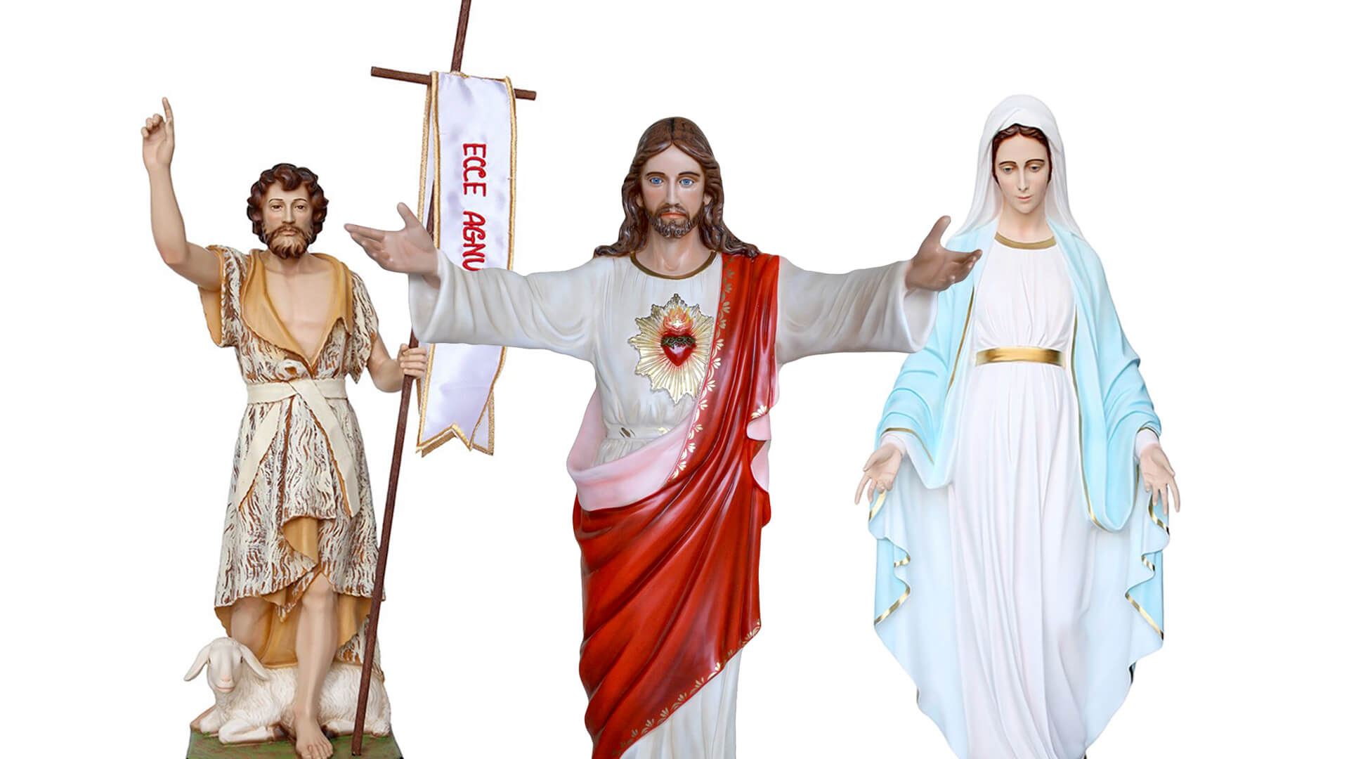 Collezione Lux Dei Statue Sacre Gesu, Madonne, Santi e Sante