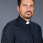 Camicia clergyman diagonale blu - luxdei.it