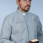 Camicia clergyman fil a filo grigio chiaro - luxdei.it