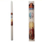 Candela Battesimo decorate da 37cm - Lux Dei - Vendita Articoli Religiosi