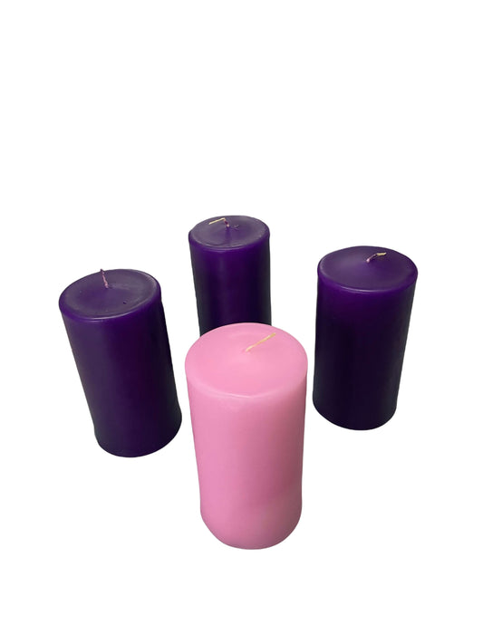 Candele Avvento 140mm - 70mm - Lux Dei - Vendita Articoli Religiosi