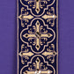 Casula ricamata e decorata viola - luxdei.it