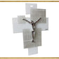 Croce in Vetro con Cristo in Argento - luxdei.it