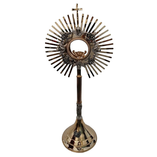 Ostensorio Ostia Magna con Angeli, altezza 60cm – diam. 24cm - Lux Dei - Vendita Articoli Religiosi