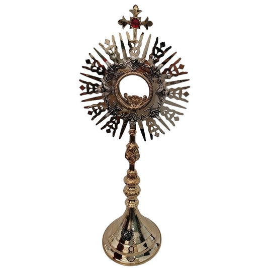 Ostensorio Ostia Magna con Angeli, altezza 61cm – diam. 25Cm - Lux Dei - Vendita Articoli Religiosi