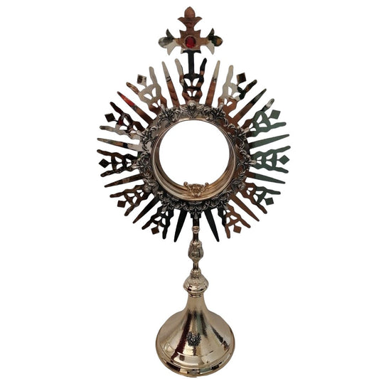 Ostensorio Ostia Magna con Angeli, altezza 74,5cm – diam. 38Cm - Lux Dei - Vendita Articoli Religiosi