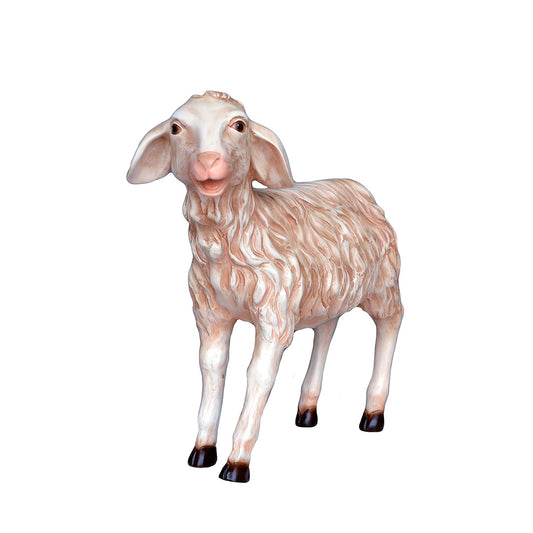 Agnello in piedi a testa alta - 52x60cm