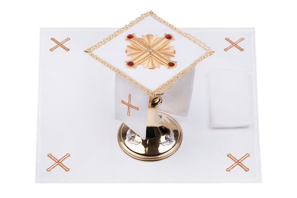 Set d'altare ricamato e decorato - luxdei.it