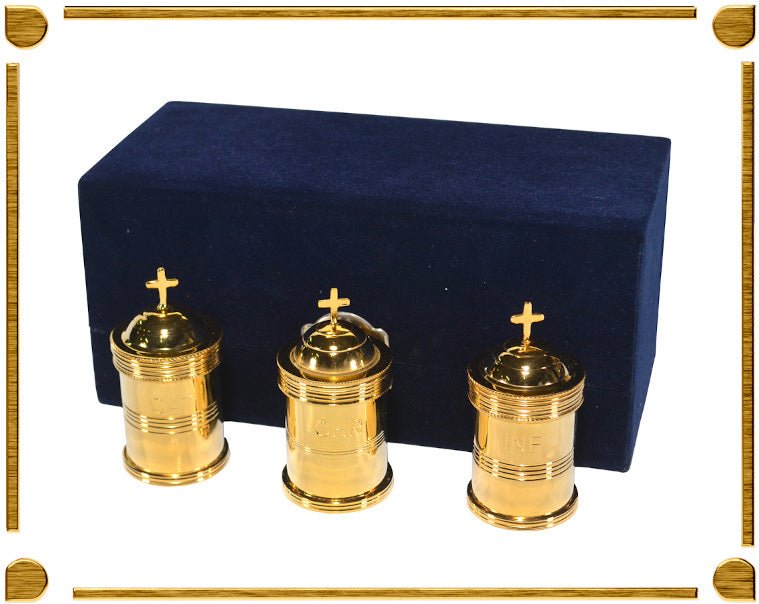 Set di Vasetti per Olio Santo con cofanetto - 2 - Lux Dei - Vendita Articoli Religiosi