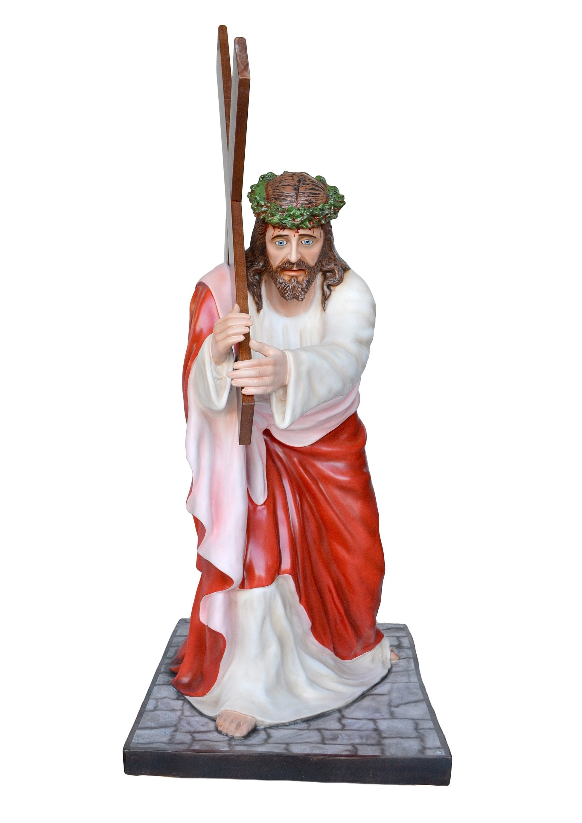 Statua Gesù Cadente - 127cm - Lux Dei - Vendita Articoli Religiosi