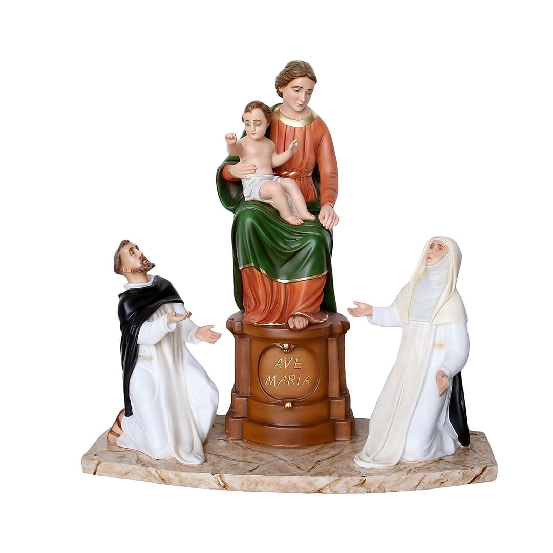 Statua Madonna di Pompei - 85cm - Lux Dei - Vendita Articoli Religiosi