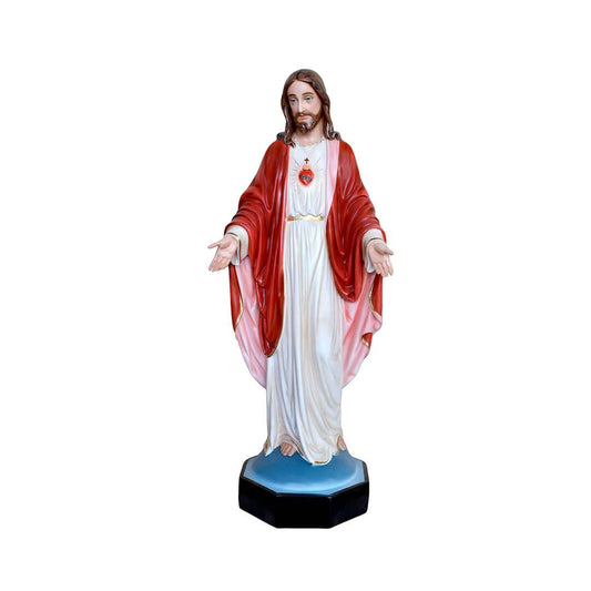 Statua Sacro Cuore braccia aperte - 110cm - Lux Dei - Vendita Articoli Religiosi