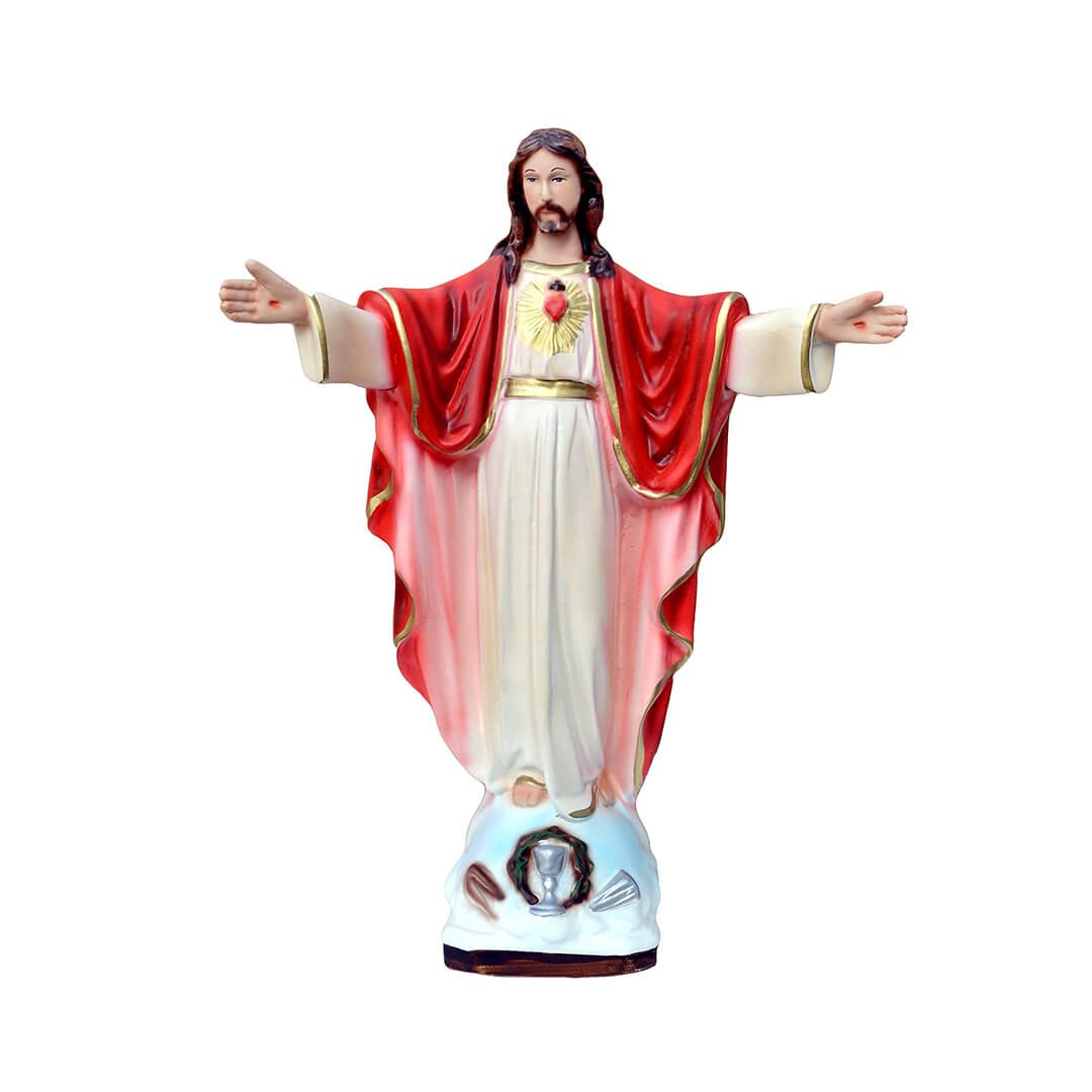 Statua Sacro Cuore braccia aperte - 30cm - Lux Dei - Vendita Articoli Religiosi