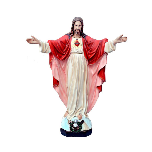 Statua Sacro Cuore braccia aperte - 40cm - Lux Dei - Vendita Articoli Religiosi