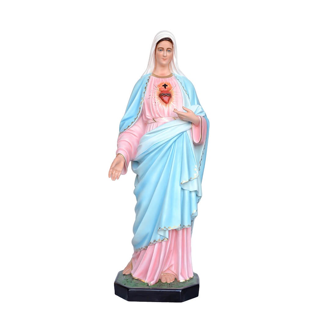 Statua Sacro Cuore di Maria - 155cm - Lux Dei - Vendita Articoli Religiosi