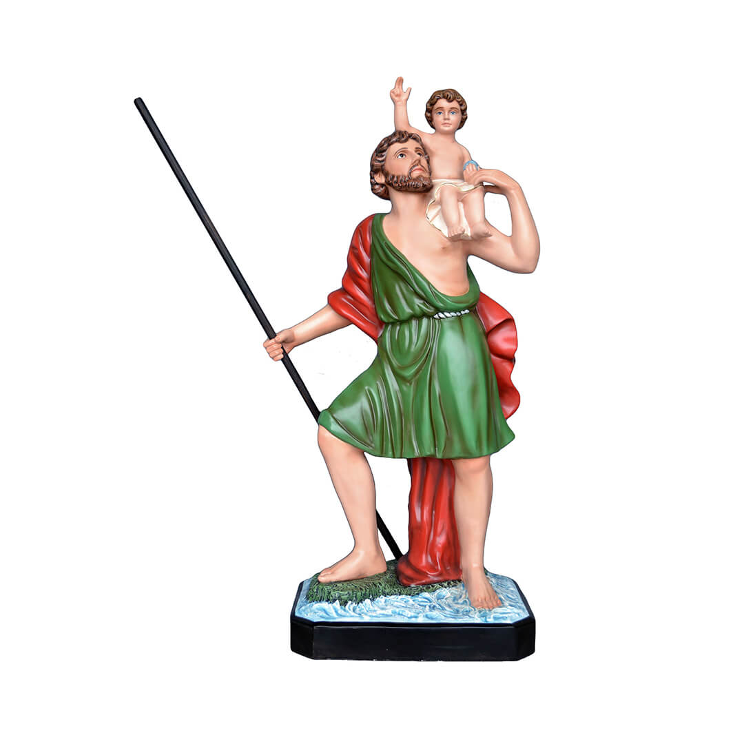 Statua San Cristofaro - 120cm - Lux Dei - Vendita Articoli Religiosi