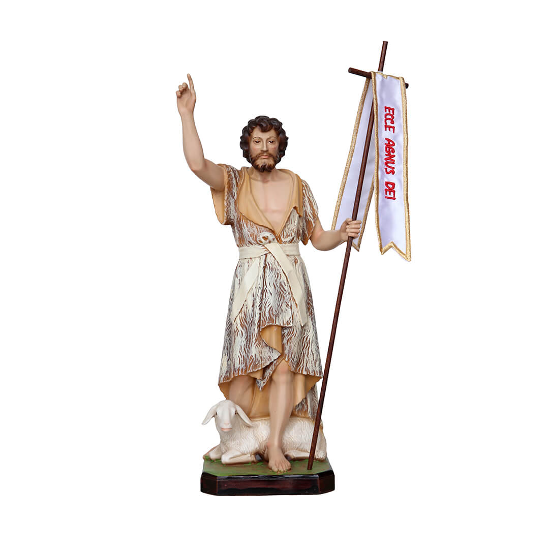 Statua San Giovanni Battista - 31cm - Lux Dei - Vendita Articoli Religiosi