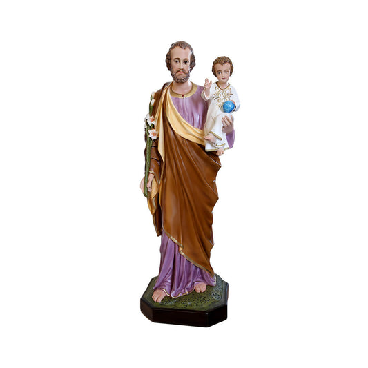 Statua San Giuseppe - 100cm - Lux Dei - Vendita Articoli Religiosi