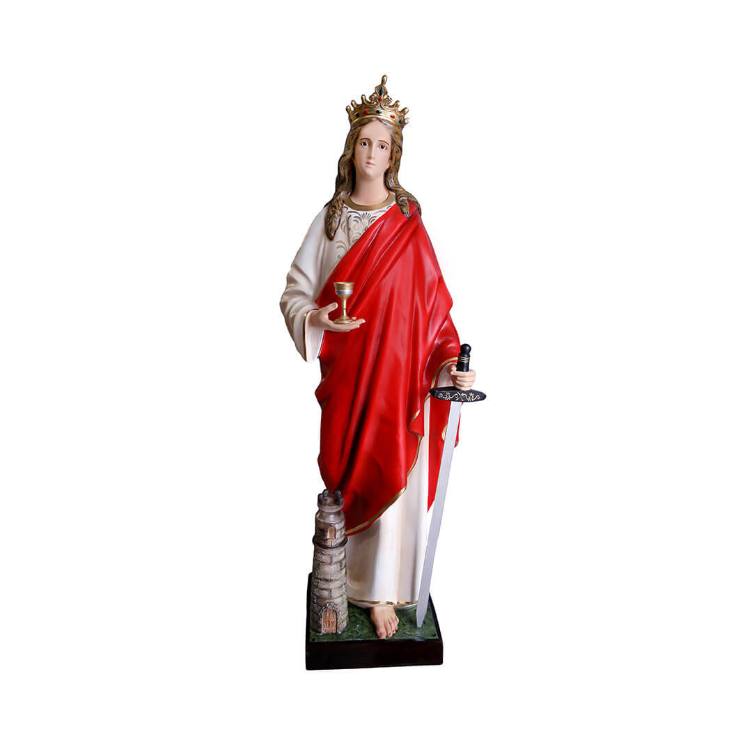 Statua Santa Barbara - 155cm - Lux Dei - Vendita Articoli Religiosi
