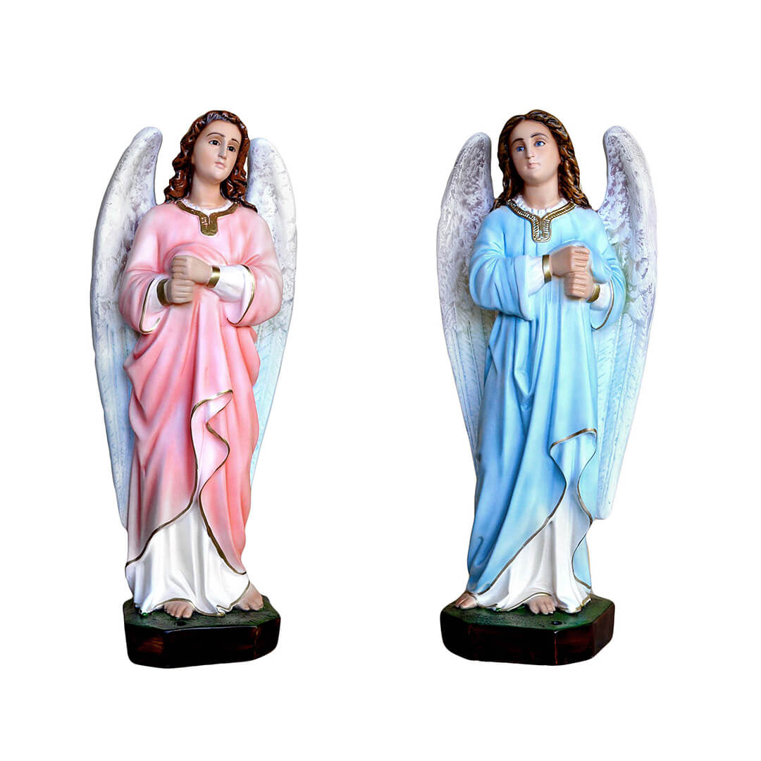 Statue Angeli Porta Candelabri - 65cm - Lux Dei - Vendita Articoli Religiosi